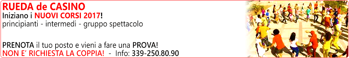 Corsi RUEDA DE CASINO a roma, scuola balli caraibici